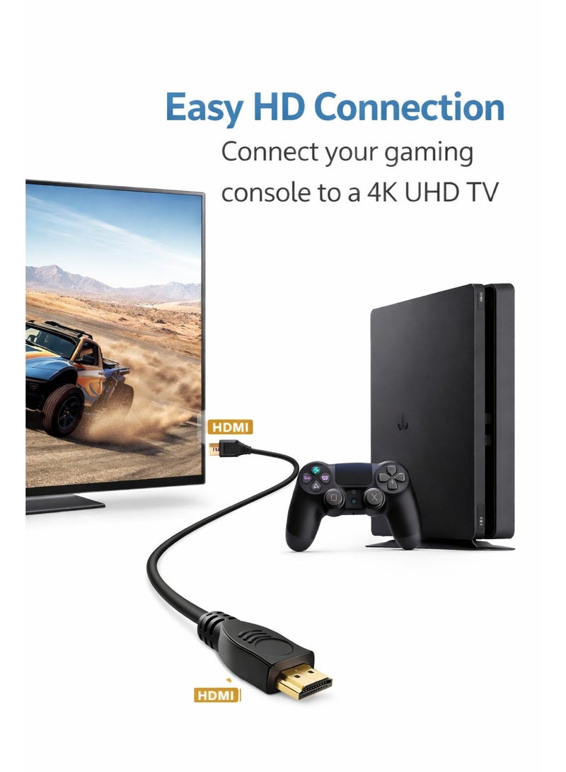 Bright HDMI Cable 1080p High Speed – HD Audio & Video Cable for TV, PC, Projector, Gaming Console & Monitor - Image 2